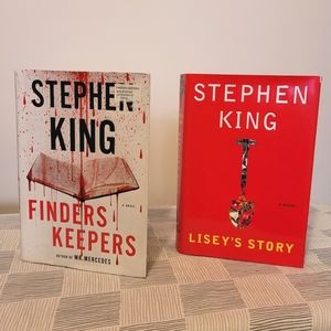 Stephen King hardcover book bundle - Finders Keepers and Lisey's Story